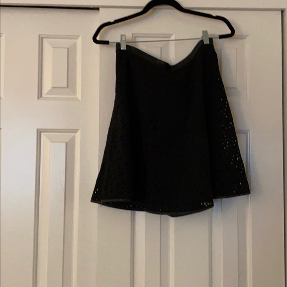 Ann Taylor Black Circle Skirt